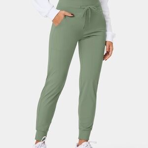 HALARA Olive Green Drawstring Track Joggers